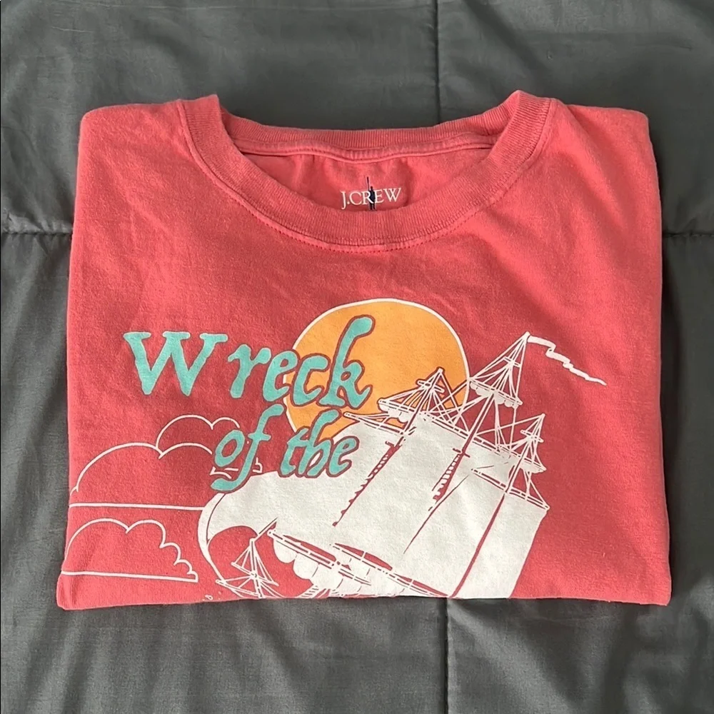 JCrew Graphic Short Sleeve TShirt Size Large
